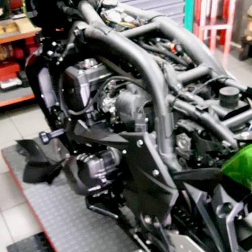 Telaio moto in lavorazione